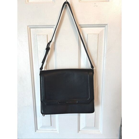 Ecco Handbags - ECCO black leather bag shoulder bag class stylish